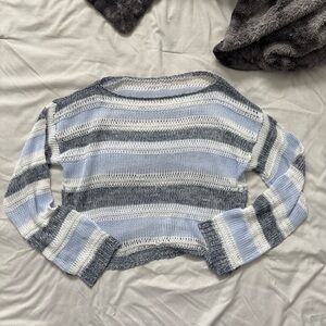 Knit Sweater Long Sleeve Crop Top